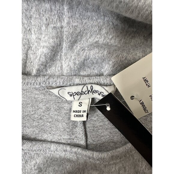 Speechless Womens Ruffle Short Sleeves Heather Gray Casual Dress Size Small - Picture 5 of 8